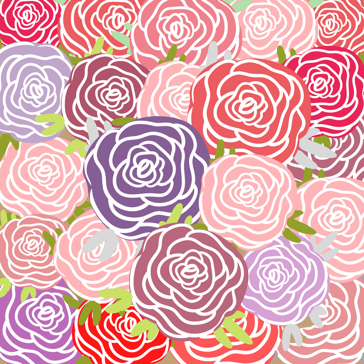 Rose Flowers Background